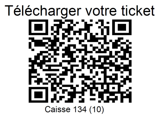 QrCode d'accès au ticket dématérialisé